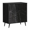 Oxford 2-Door Storage Cabinet - Black Oak