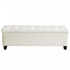 Sophia 48\" Storage Ottoman Bench with Legs End of Bed Bench,Beige