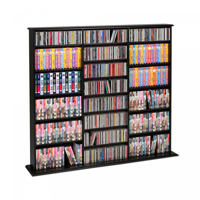 Triple Width Wall Storage - Black