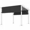 Outsunny 2 Pcs 16 x 4ft Pergola Shade, UV Protection Pergola Canopy, Black
