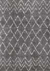 Taylor Grey Cream Rustic Diamond Rug, 5'3\" x 7'7\" Indoor Area Rug