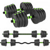 Soozier Adjustable Dumbbell Set, 3 in 1 Weights Set for Home Gym, 66lb