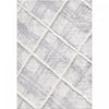 Lola Lattice Lines Cream Shag Area Rug - 6'7\" x 9'6\"