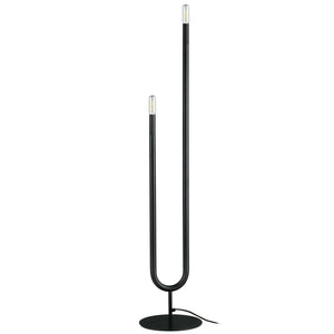 Dainolite Wand 2 Light Floor Lamp Matte Black