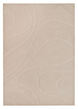 Pearl Hills Beige Washable Shag Area Rug 5'x7' Indoor Area Rug