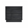 Horizon Modern 22\" Nightstand in Charcoal Gray (2-Drawer)