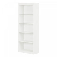 Axess 5-shelf Bookcase - Pure White