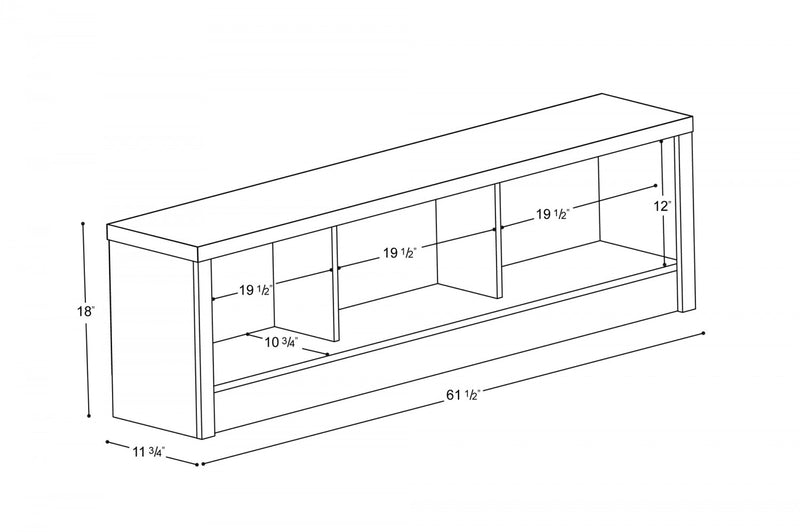Calla Storage Bench - White