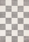 Covington Grey White Checkered Pattern Rug, 5'3\" x 7'7\" Indoor Area Rug