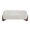 Lillian Solid Wood Modern Boucle Upholstered Loveseat Comfort Seating,Beige
