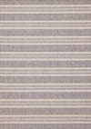 Jackson Cream Taupe Banded Stripes Rug, 5'3\" x 7'7\" Outdoor Area Rug