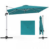 Costway 10 FT Patio Cantilever Umbrella Outdoor Aluminum Hanging Offset Umbrella w/ 360° Rotation Blue