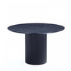 Hathaway Modern Industry Chic 47\" Round Dining Table in Black