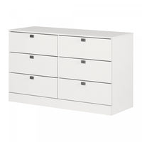 Spark 6-drawer Dresser - Pure White