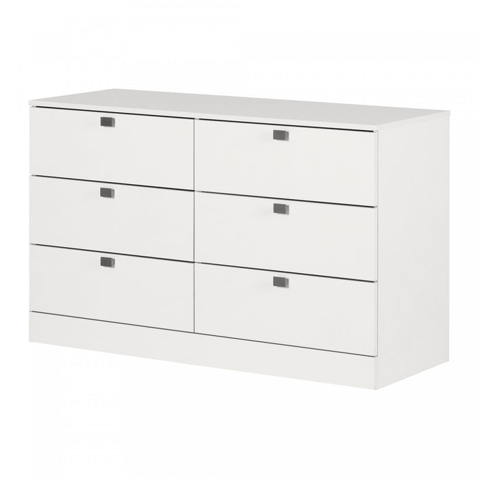 Spark 6-drawer Dresser - Pure White