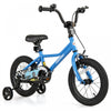Costway 14\" Kids Training Bike With Removable Training Wheels Pneumatic Tires Navy