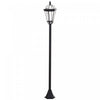 Outsunny 2 Piece LED Garden Lights Lamp Post Solar Powered Auto Switch Outdoor Lantern Patio Pathway Walkway Water-resist 6 Hours (black)