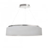Dainolite Circulo Chandelier 34w Silver White Shade Lamp