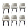 Tremont Modern 6-Piece Dining Chair Set in Stone Gray