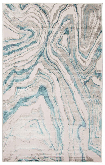 Zhara Teal Area Rug - 8'0\" x 10'0\"