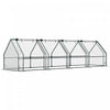 Outsunny 12' X 3' X 3' Portable Greenhouse, Tunnel Greenhouse Clear
