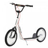 Aosom Youth Scooter Street Kick Scooter For Teens Kids Ride On Toy W/ 16'' Inflatable Wheel Dual Brakes For 5+ Year Old White