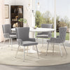 Sophia Modern 5pc Dining Set with table and Chairs,Grey Dining Room Set
