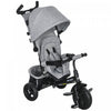 Qaba 6 In 1 Toddler Tricycle, Kids Trike With Foldable Canopy, Removable Parent-push Handle And Cover, Storage Basket, 5-point Safety Belt, For Child 1-5 Years, Grey