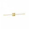 Dainolite Arandel Vanity Light 24w LED Aged Brass White Acrylic Diffuser Lamp