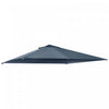 Outsunny 9.8' X 9.7' Square Gazebo Canopy Replacement Uv Protected Top Cover Sun Shade Grey