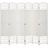 Homcom 6 Panel Folding Room Divider 5.6 Ft Privacy Screen