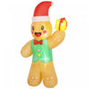 Outsunny 8.2ft Christmas Inflatable Gingerbread Man, Light Brown