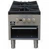 FORNO Commerciale Gas Stock Pot, 2 Burners, 160,000 BTU, Stainless Steel - FCMSP0094-18