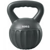Soozier Kettlebell, 22 lbs Kettle Bell with Non-Slip Handle for Home Gym, Weight Lifting and Strength Training, Grey