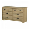 Versa 6-drawer Dresser - Natural Ash