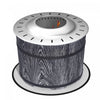 Outsunny Smokeless Fire Pit With Mat, 20\" Firepit, Magnesium Oxide, Black