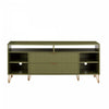 Dumbo Modern 63\" Fluted TV Stand in Olive Green