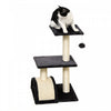 Pawhut Cat Tree Tower For Indoor Cats, 28 Inches Climbing Activity Center W/ Sisal Scratching Post, Pad, Arc Perch, Hanging Ball, Toy, Grey And Cream White