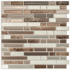 Smart Tiles Peel and Stick 4-Sheet 10 x 10 Backsplash - Bellagio Santi