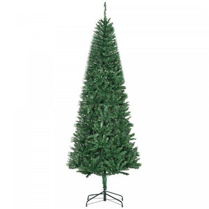 Homcom 7ft Artificial Christmas Tree, Xmas Tree With 865 Branch Tips, Green