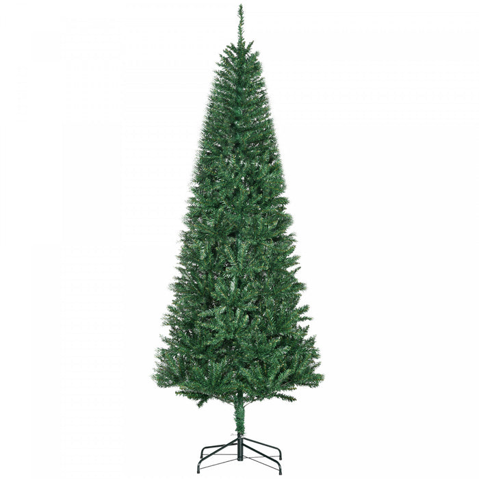 Homcom 7ft Artificial Christmas Tree, Xmas Tree With 865 Branch Tips, Green