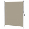 Outsunny 7' x 10' Retractable Patio Awning, Outdoor Privacy Screen, Beige