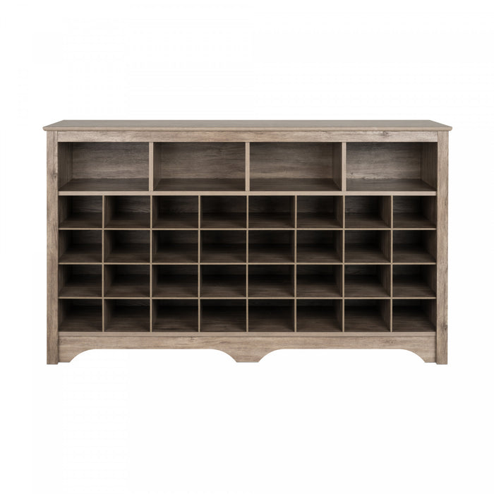 Shoe Cubby Console - Drifted Grey