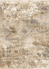 Sydney Beige Grey Cream Distressed Area Runner - 2'0\" x 7'10\"