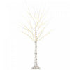 Homcom 5ft Artificial White Birch Tree For Indoor Covered Outdoor