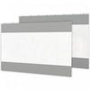 Outsunny Pergola Curtains With Large Windows For 10' X 10' Pergola, 2 Pack