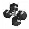 Soozier 2 x 12lbs Rubber Dumbbells Weight Set, Dumbbell Hand Weight for Body Fitness Training