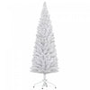 Homcom Snow Flocked Pencil Christmas Tree With Realistic Branch Tips White