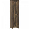 HOMCOM 67\" Kitchen Pantry, Storage Cabinet with Barn Door, Brown