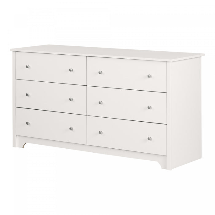 Vito 6-drawer Dresser - Pure White